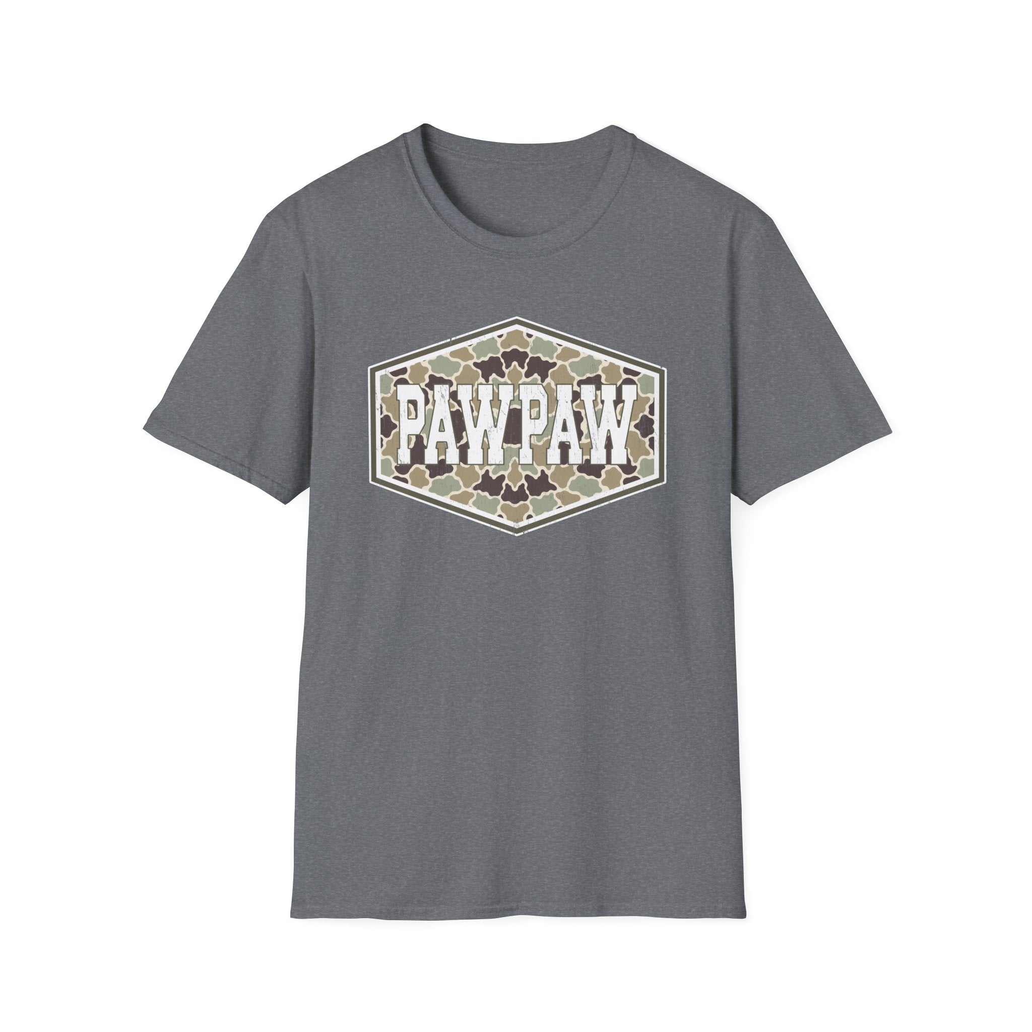 Pawpaw Camo T‑Shirt — Vintage Camouflage Grandpa Tee