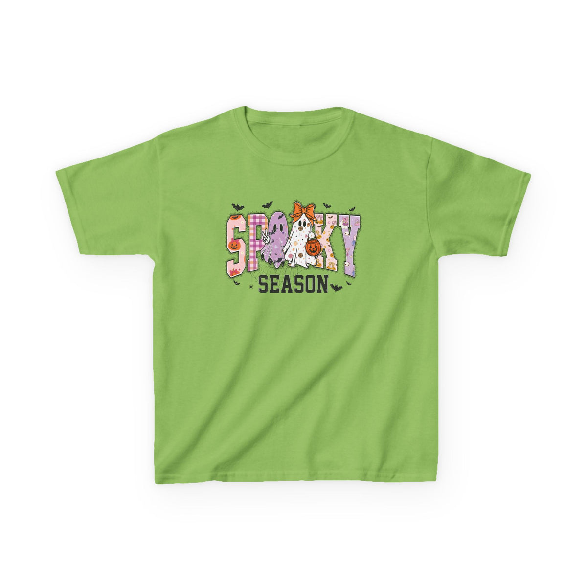 Kids Spooky Season Cute Ghost & Pumpkin Shirt