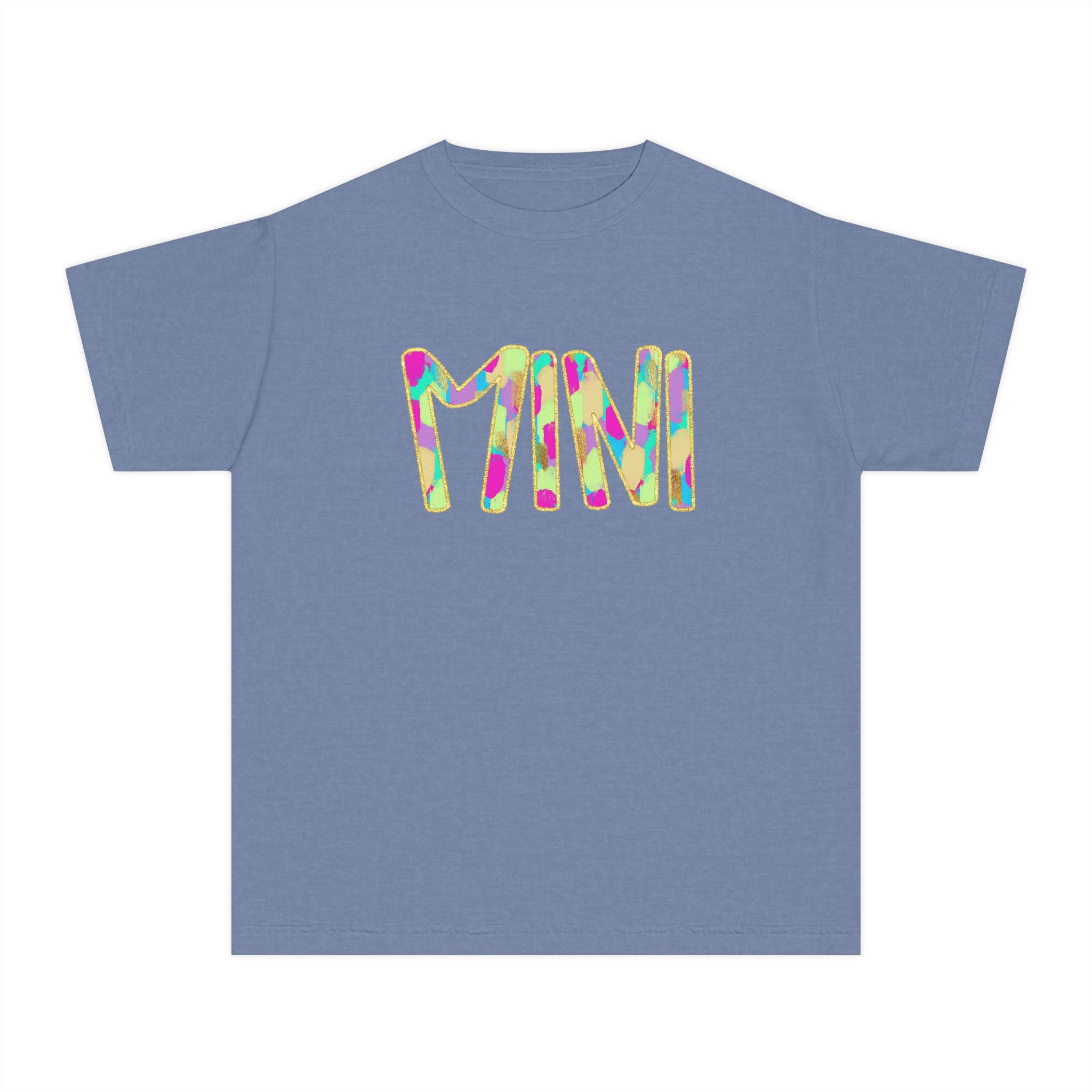 Youth Tee with Colorful 'MIM' Graphic — Vibrant Kid's Casual Shirt