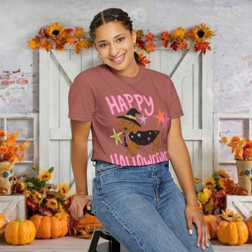 Happy Halloweienie Dachshund Halloween T-Shirt