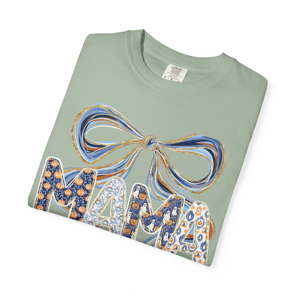 Fall Pumpkin Mama Bow - Comfort Color