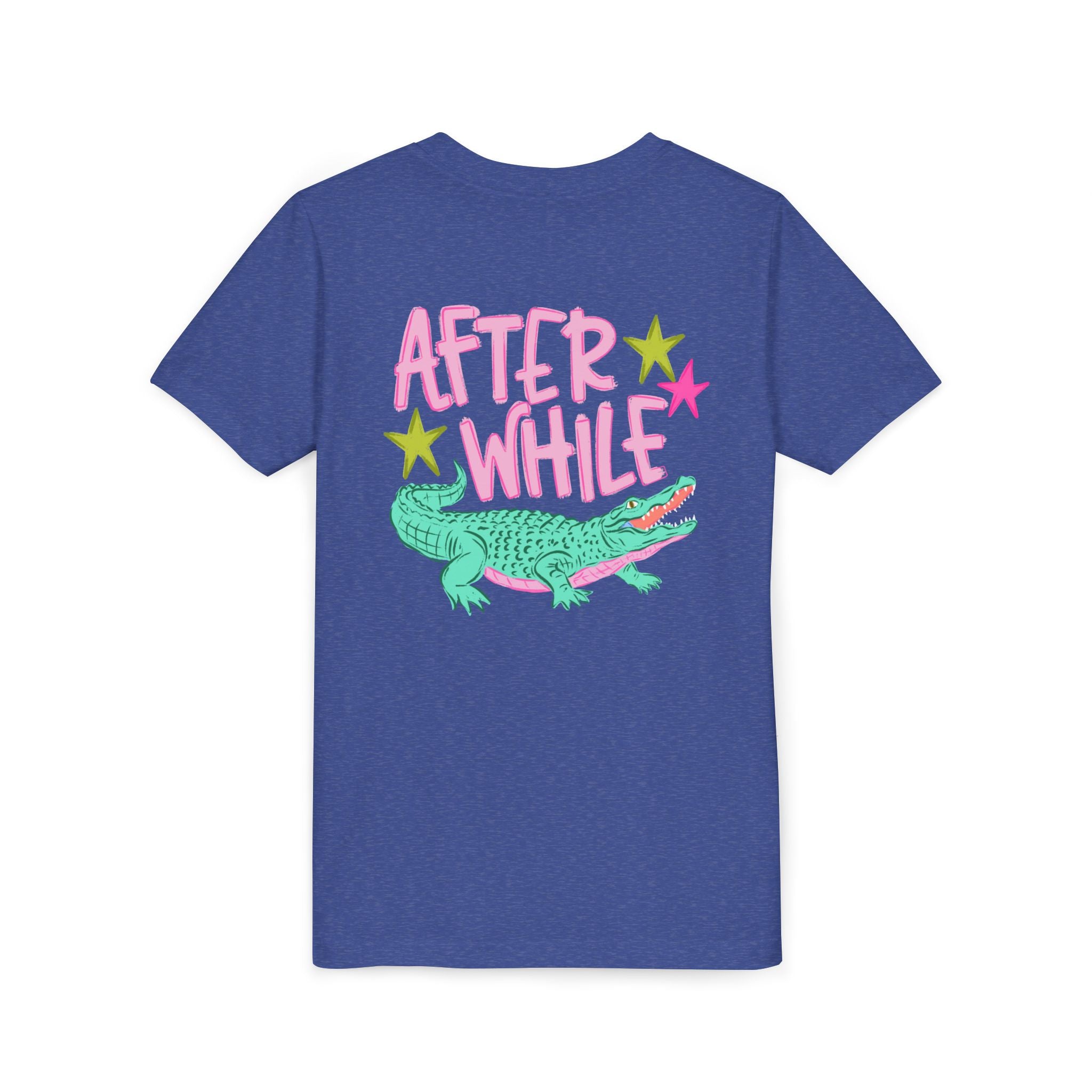 Youth Tee — "Later/After While" Retro Crocodile Graphic