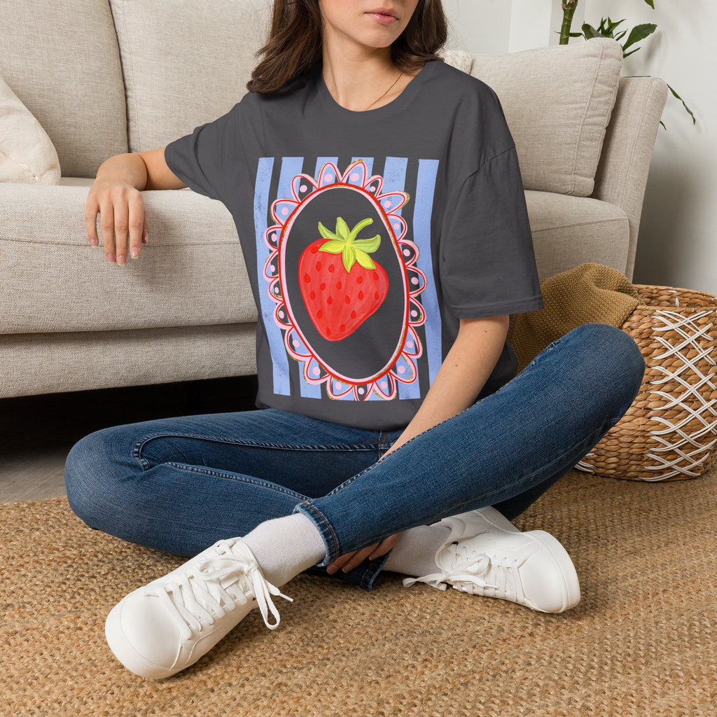 Strawberry with Frame - Gildan Soft Style