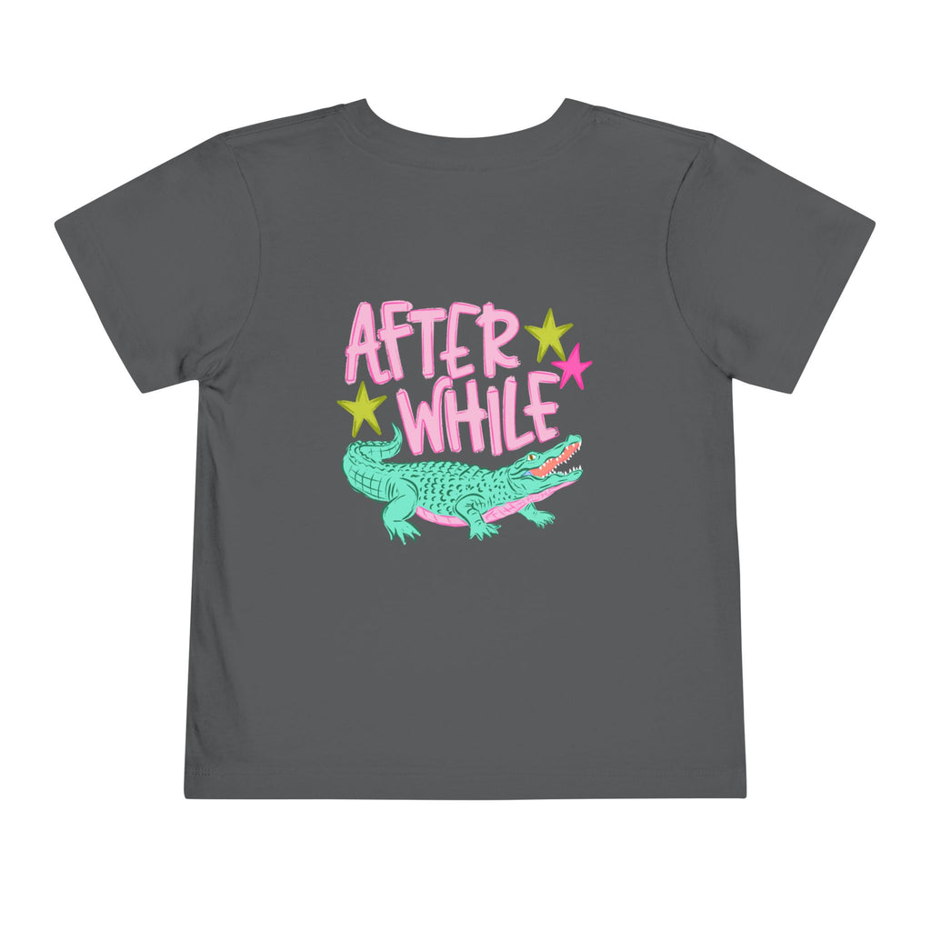 Toddler Tee — 'Later/After While' Cute Crocodile Graphic Shirt