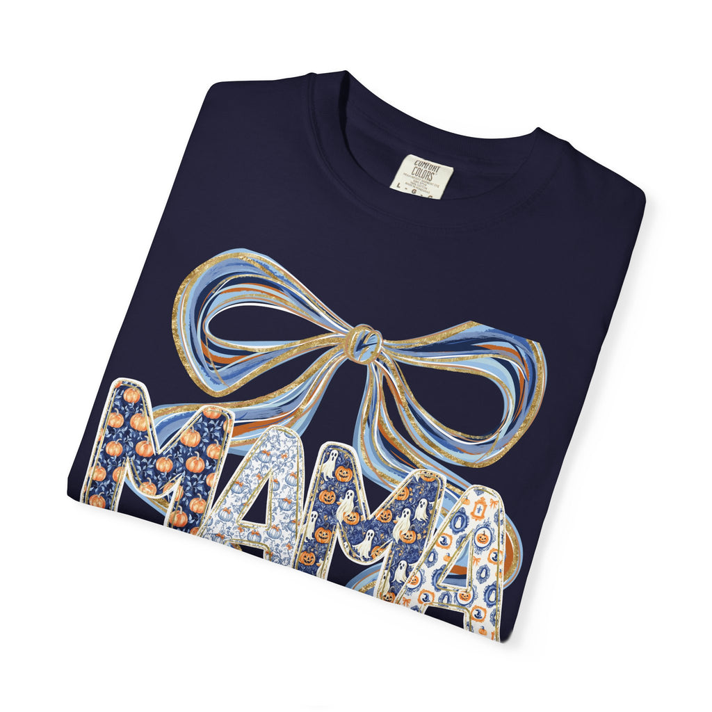 Fall Pumpkin Mama Bow - Comfort Color