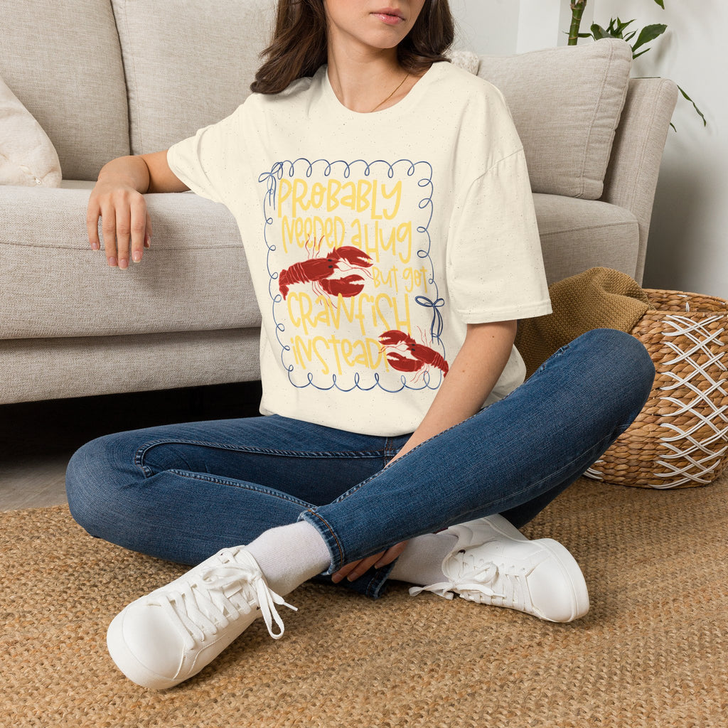 Probably Needed A Hug T-Shirt — Cute Lobster Graphic, Funny Self-Care Tee