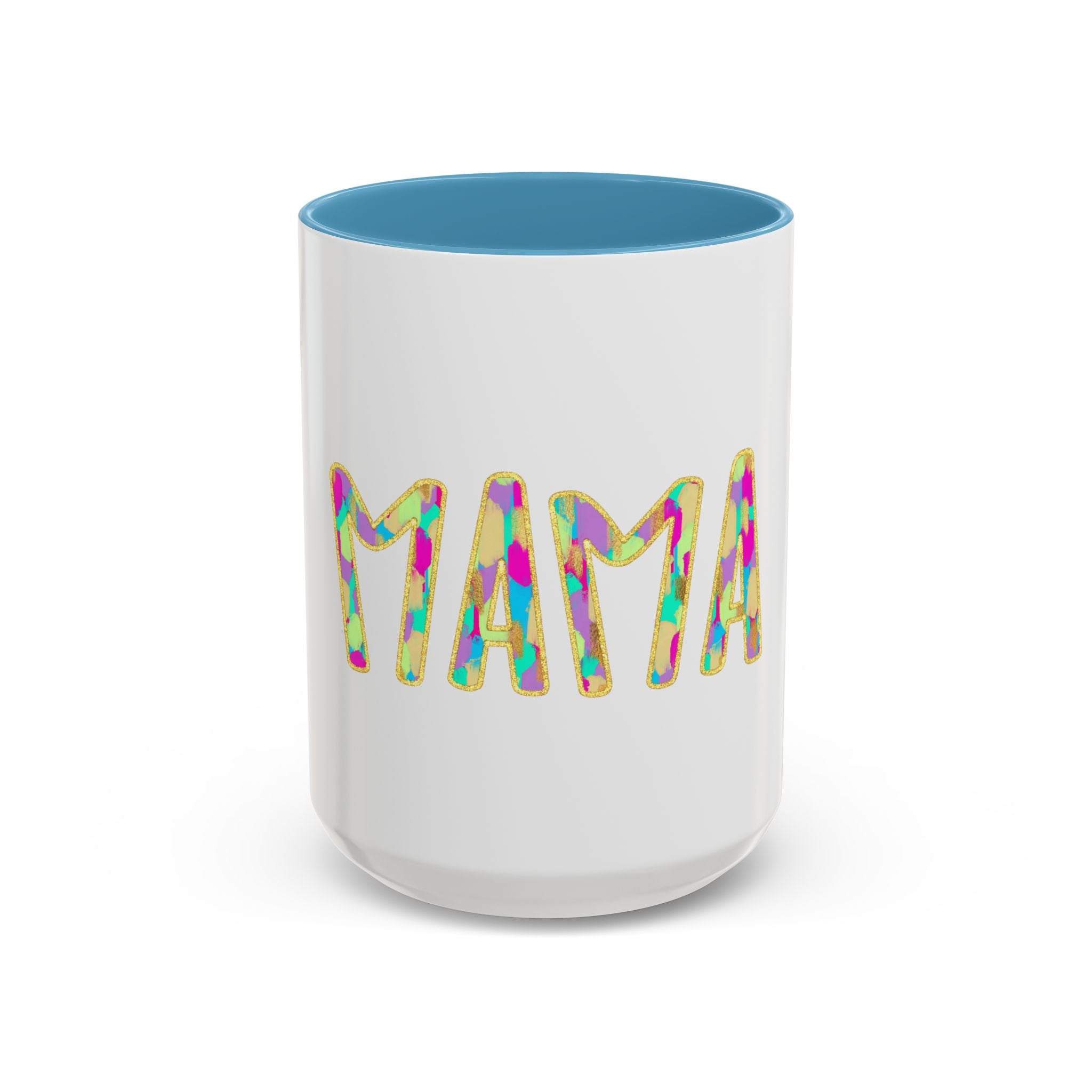 Mama Colorful Confetti Accent Coffee Mug — 11/15oz