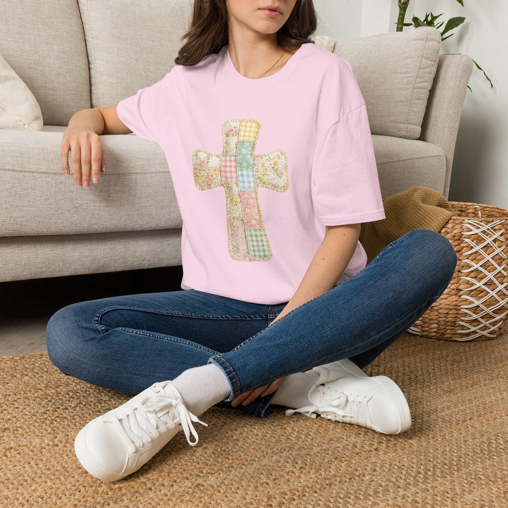 Patchwork Cross - Gildan Soft Style