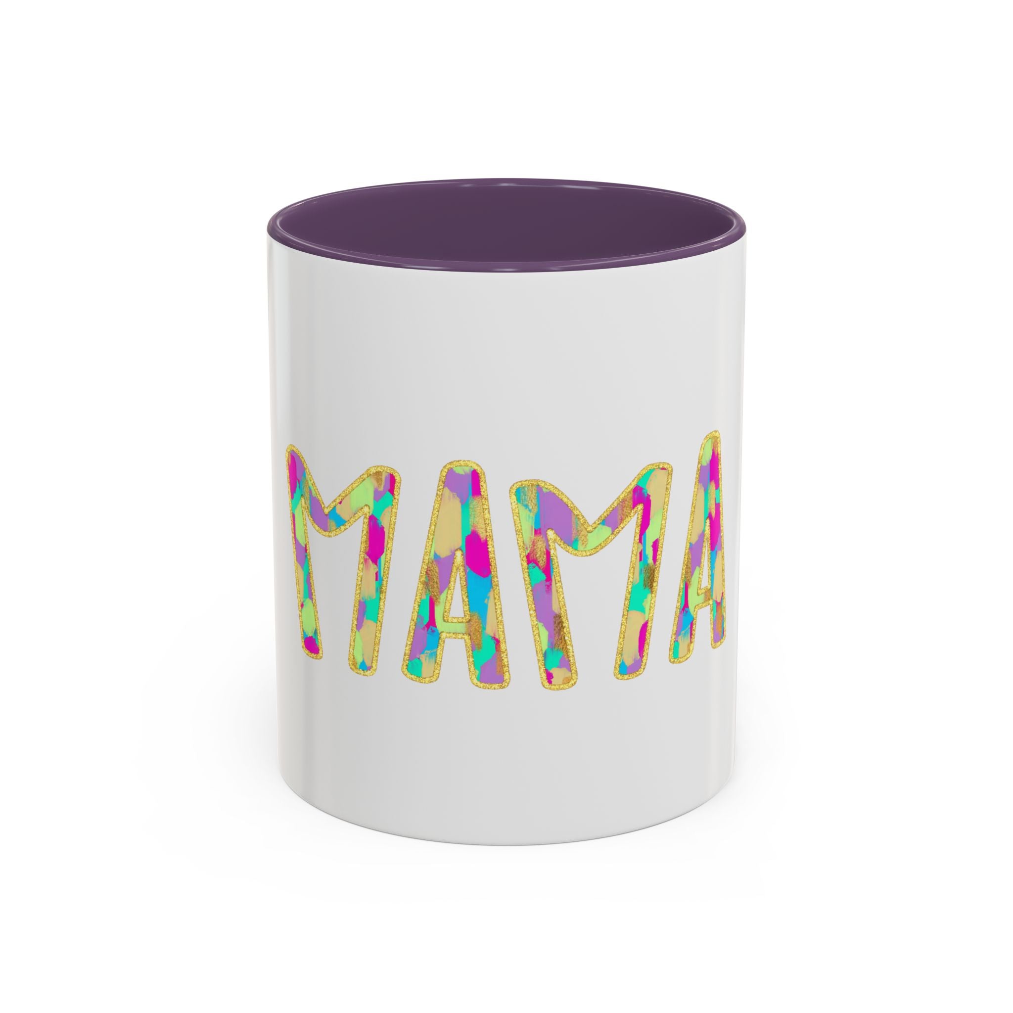 Mama Colorful Confetti Accent Coffee Mug — 11/15oz