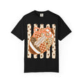 Preppy Floral Fall Football — Cute Bow & Polka Dot Game Day T-Shirt