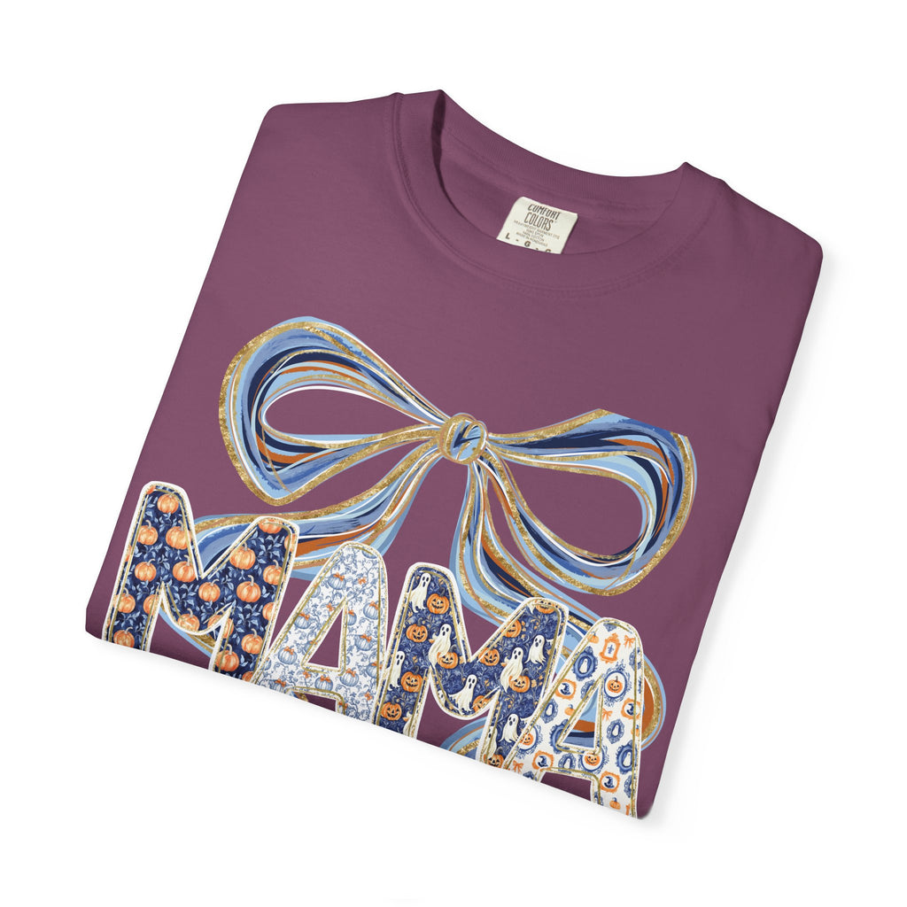 Fall Pumpkin Mama Bow - Comfort Color