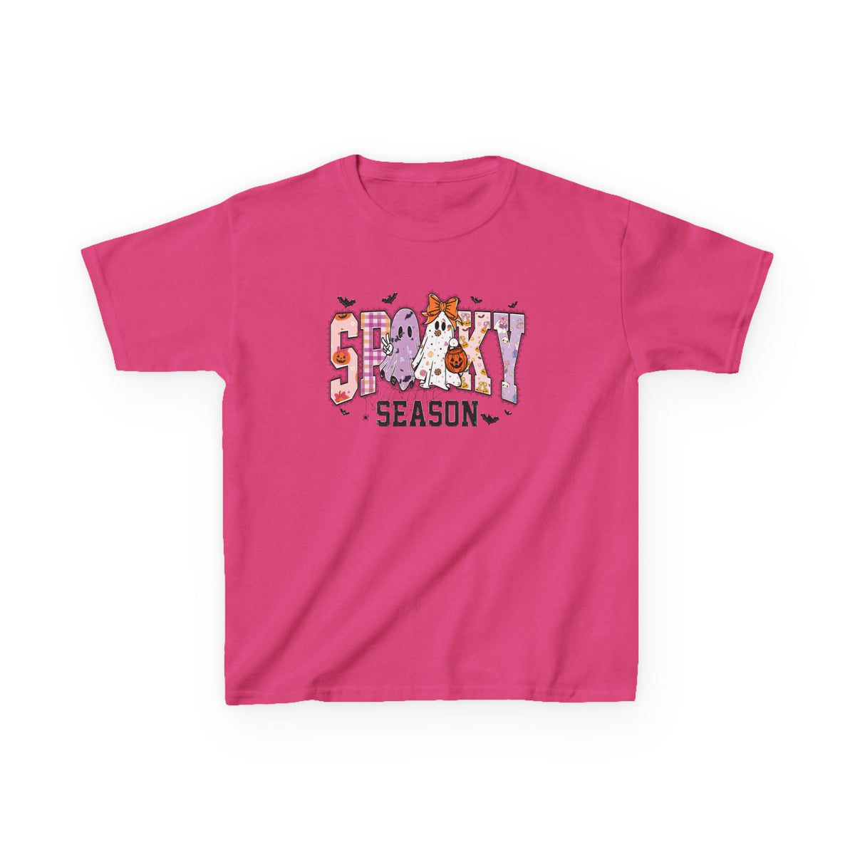 Kids Spooky Season Cute Ghost & Pumpkin Shirt