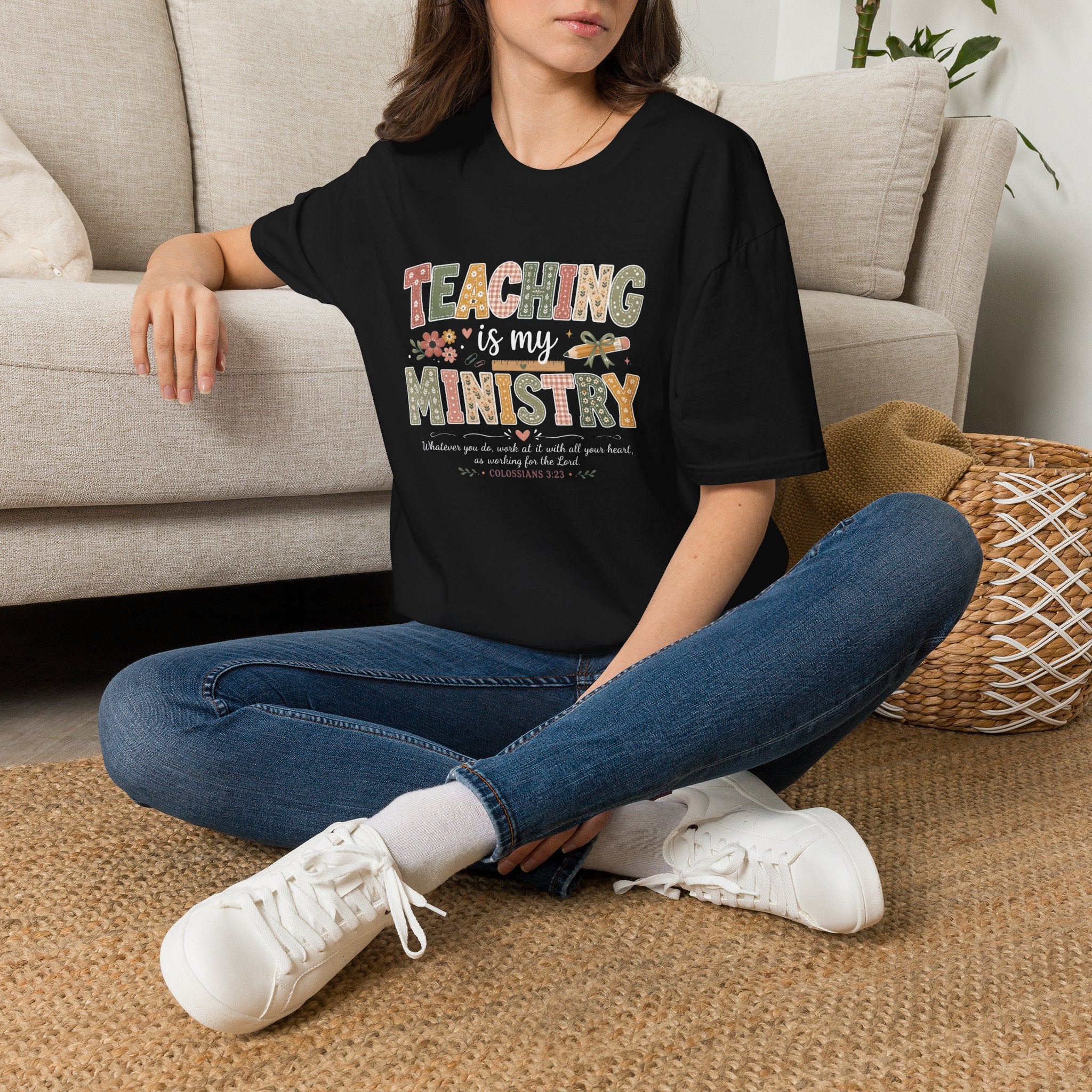 Teaching Is My Ministry T-Shirt — Christian Teacher Gifts, Faith-Based Classroom Tee