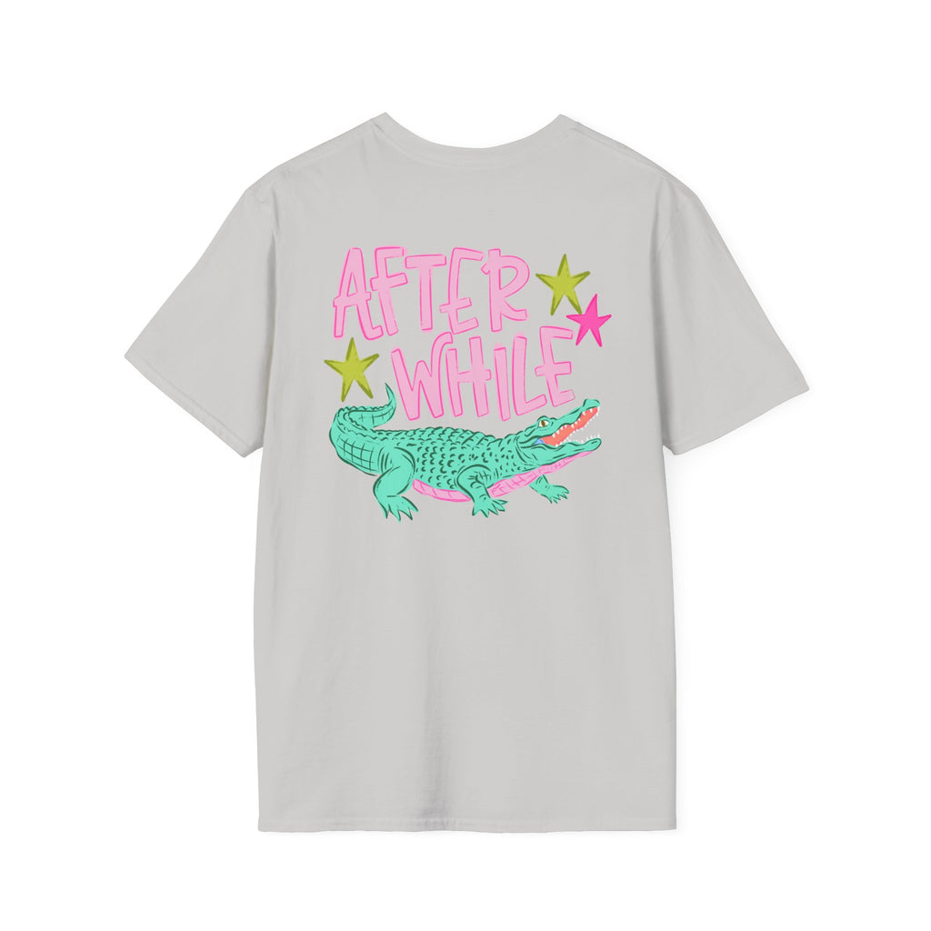 Later Croc Graphic T-Shirt — Retro Pastel Alligator Tee