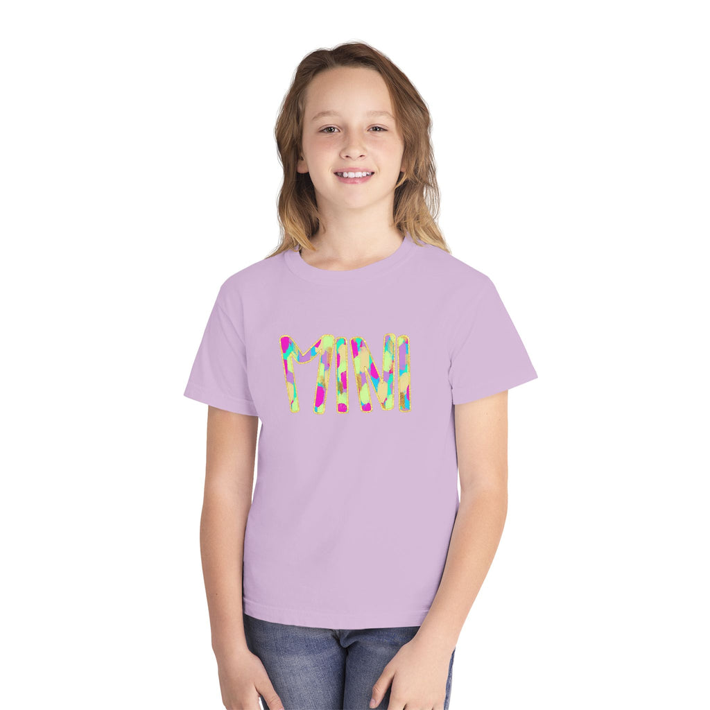 Youth Tee with Colorful 'MIM' Graphic — Vibrant Kid's Casual Shirt