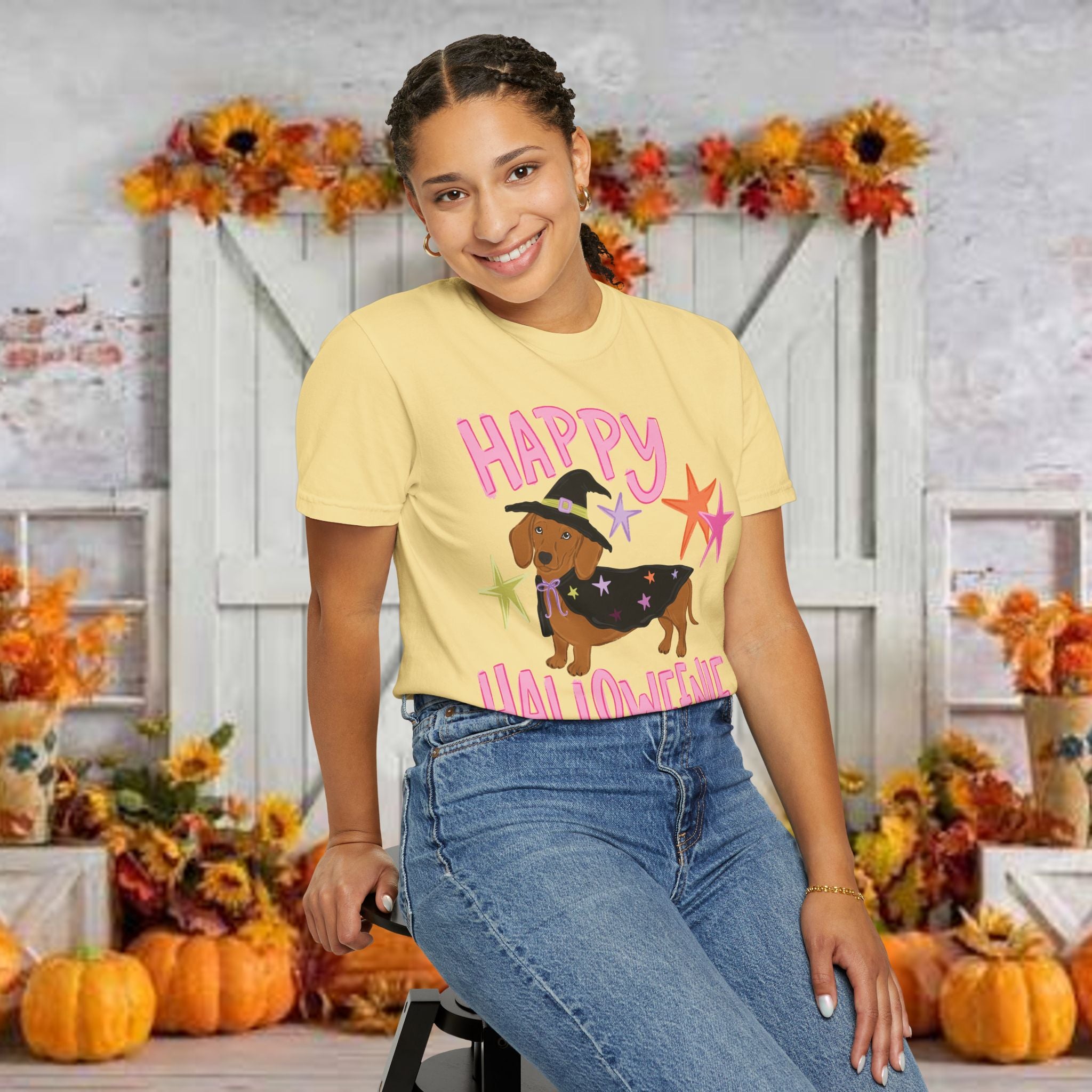 Happy Halloweienie Dachshund Halloween T-Shirt