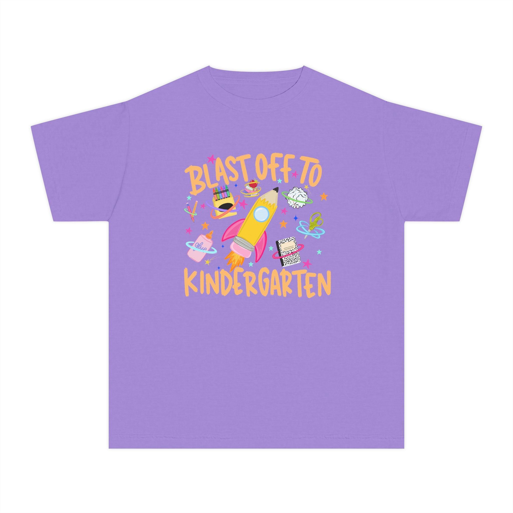 "Blast Off to Kindergarten" Rocket Back-to-School Shirt