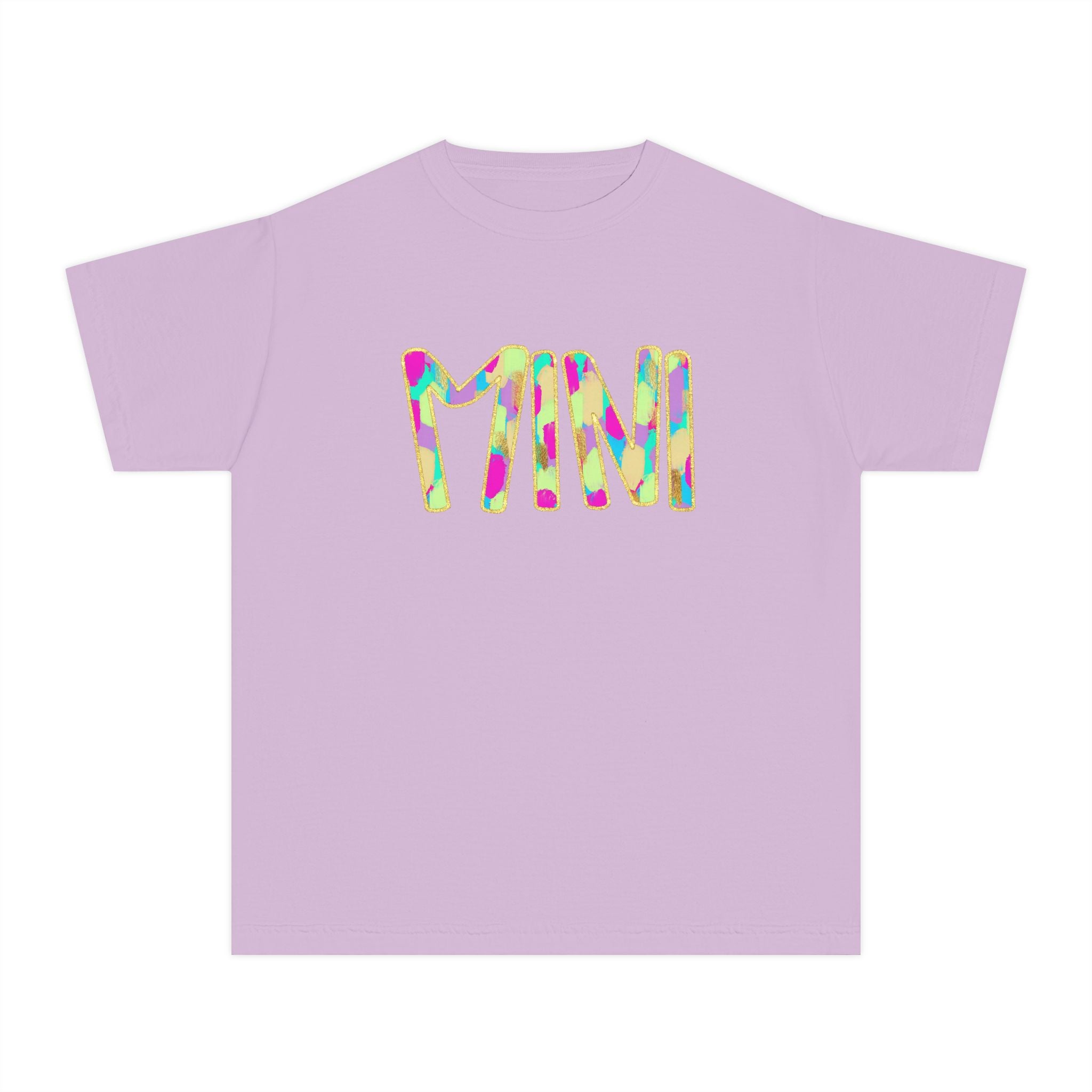 Youth Tee with Colorful 'MIM' Graphic — Vibrant Kid's Casual Shirt