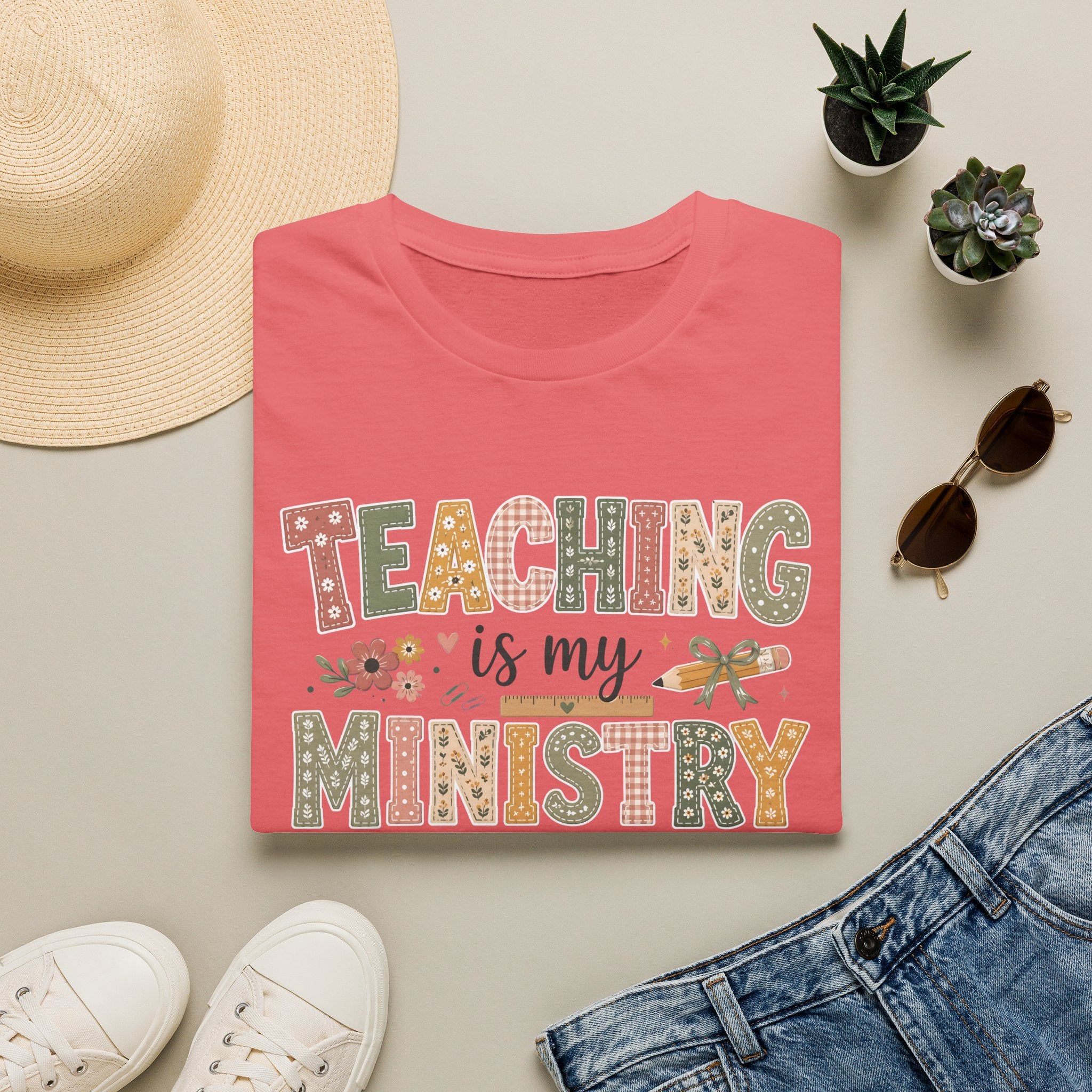 Teaching Is My Ministry T-Shirt — Faith-Based Teacher Gift