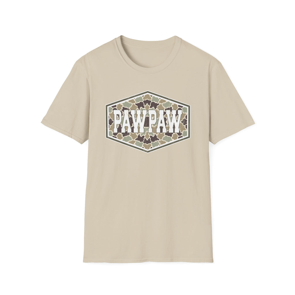Pawpaw Camo T‑Shirt — Vintage Camouflage Grandpa Tee
