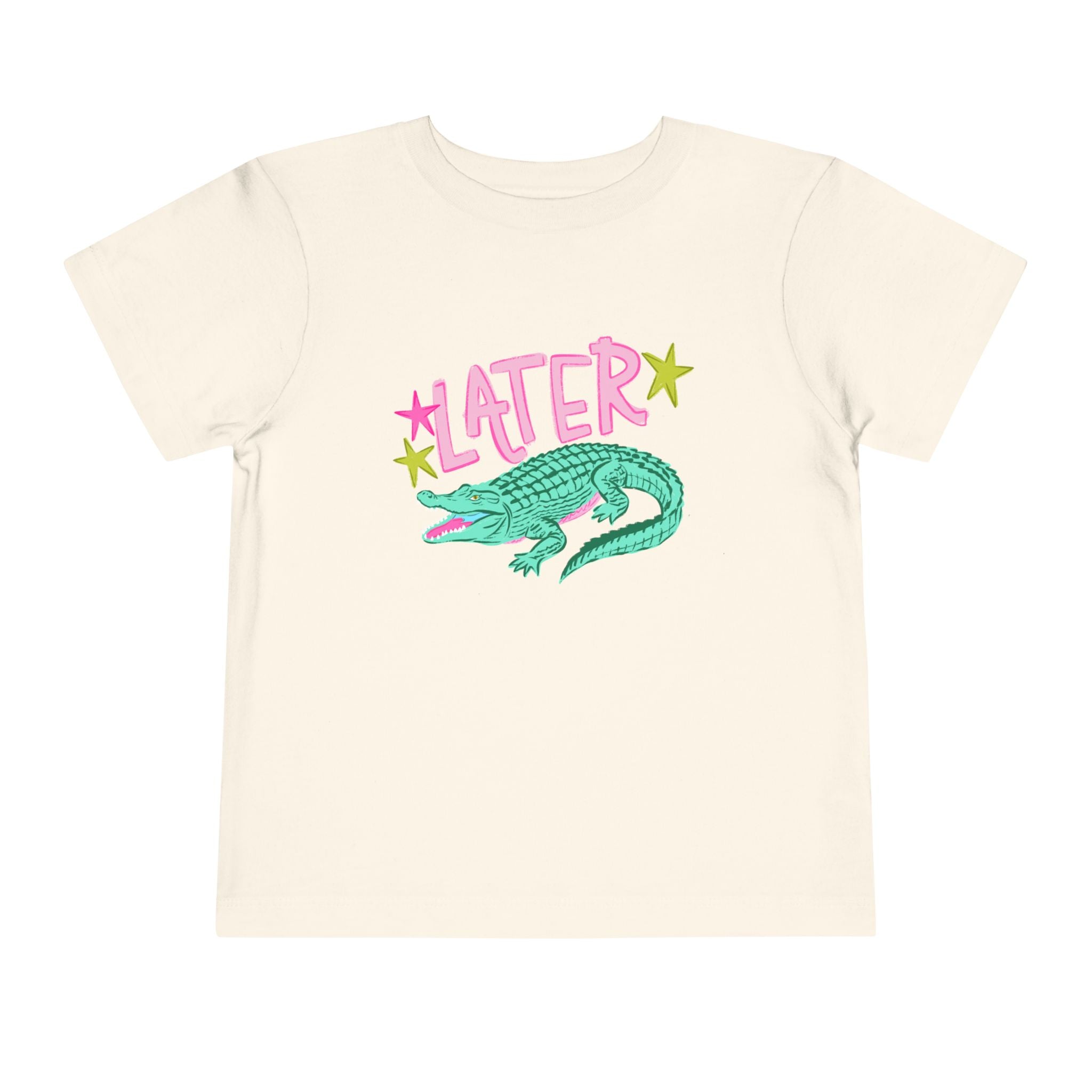 Toddler Tee — 'Later/After While' Cute Crocodile Graphic Shirt