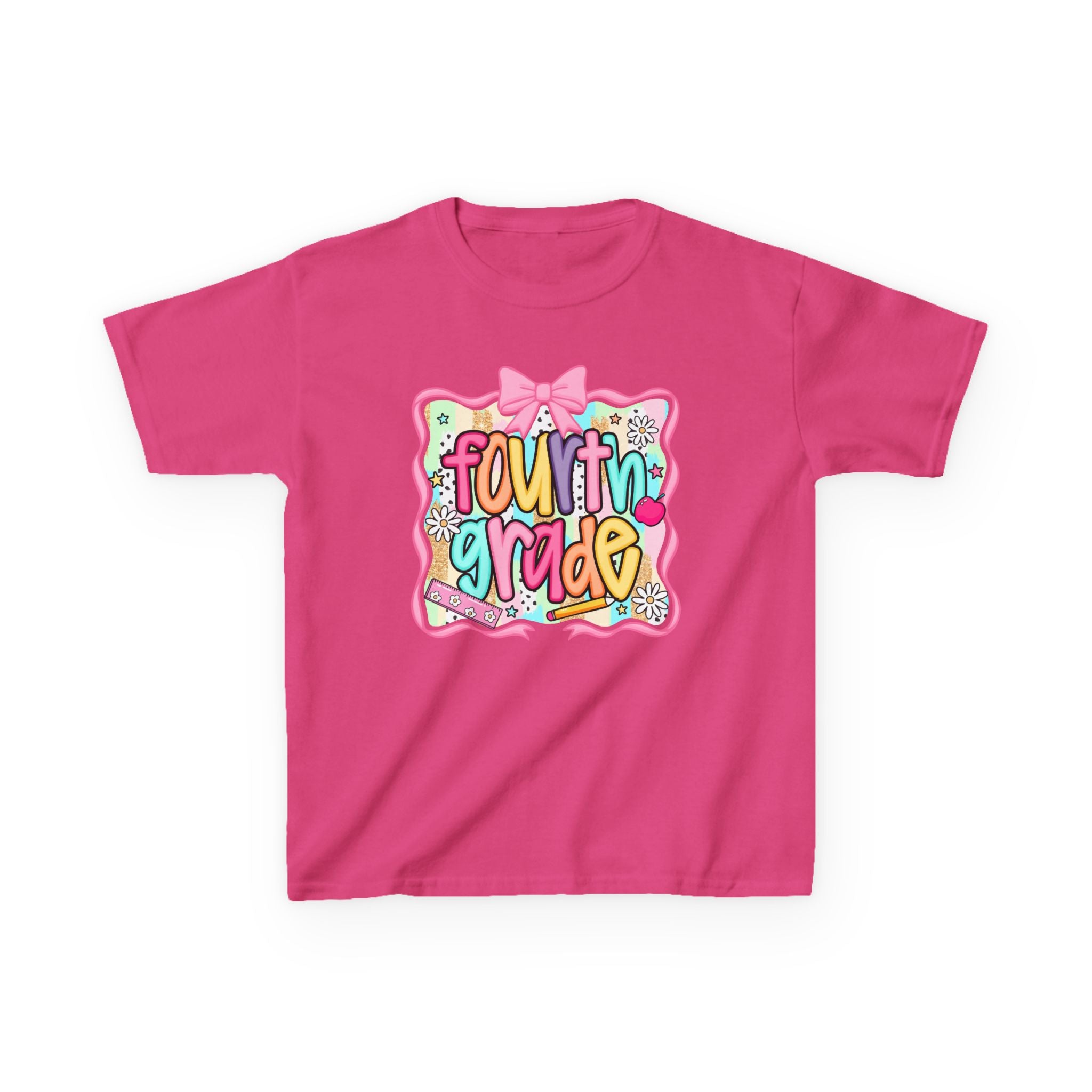 Fourth Grade Kids T-Shirt — Cute Colorful Back-to-School Shirt