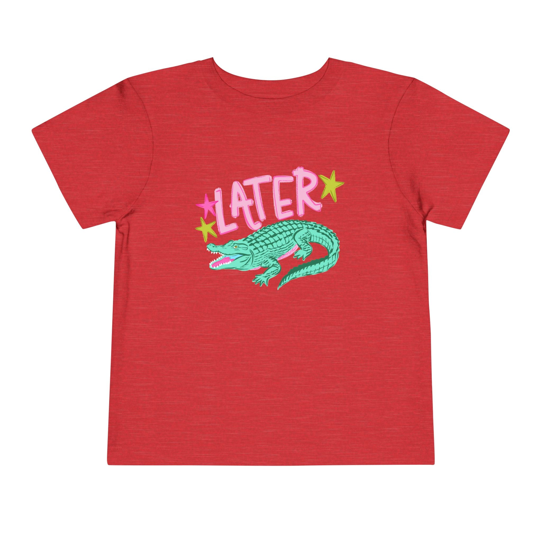 Toddler Tee — 'Later/After While' Cute Crocodile Graphic Shirt