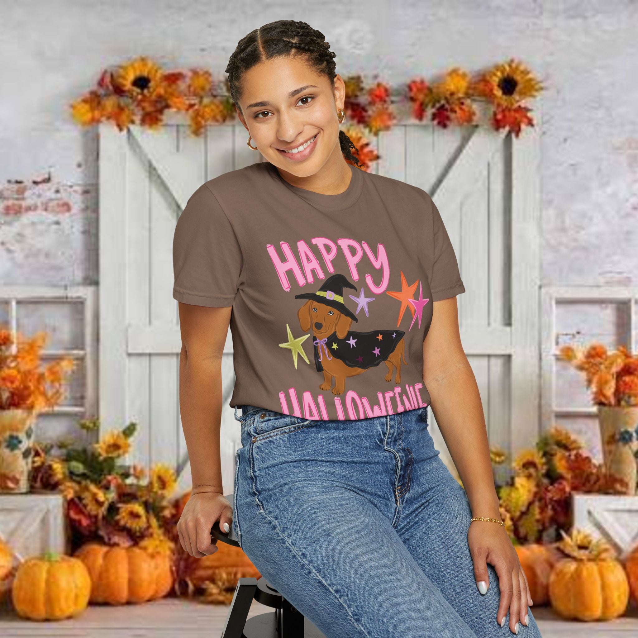 Happy Halloweienie Dachshund Halloween T-Shirt