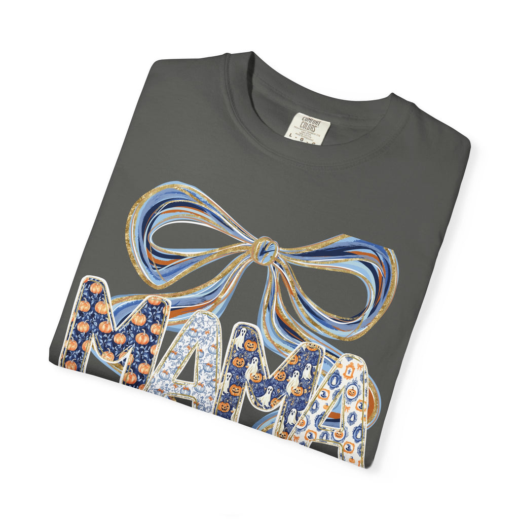 Fall Pumpkin Mama Bow - Comfort Color