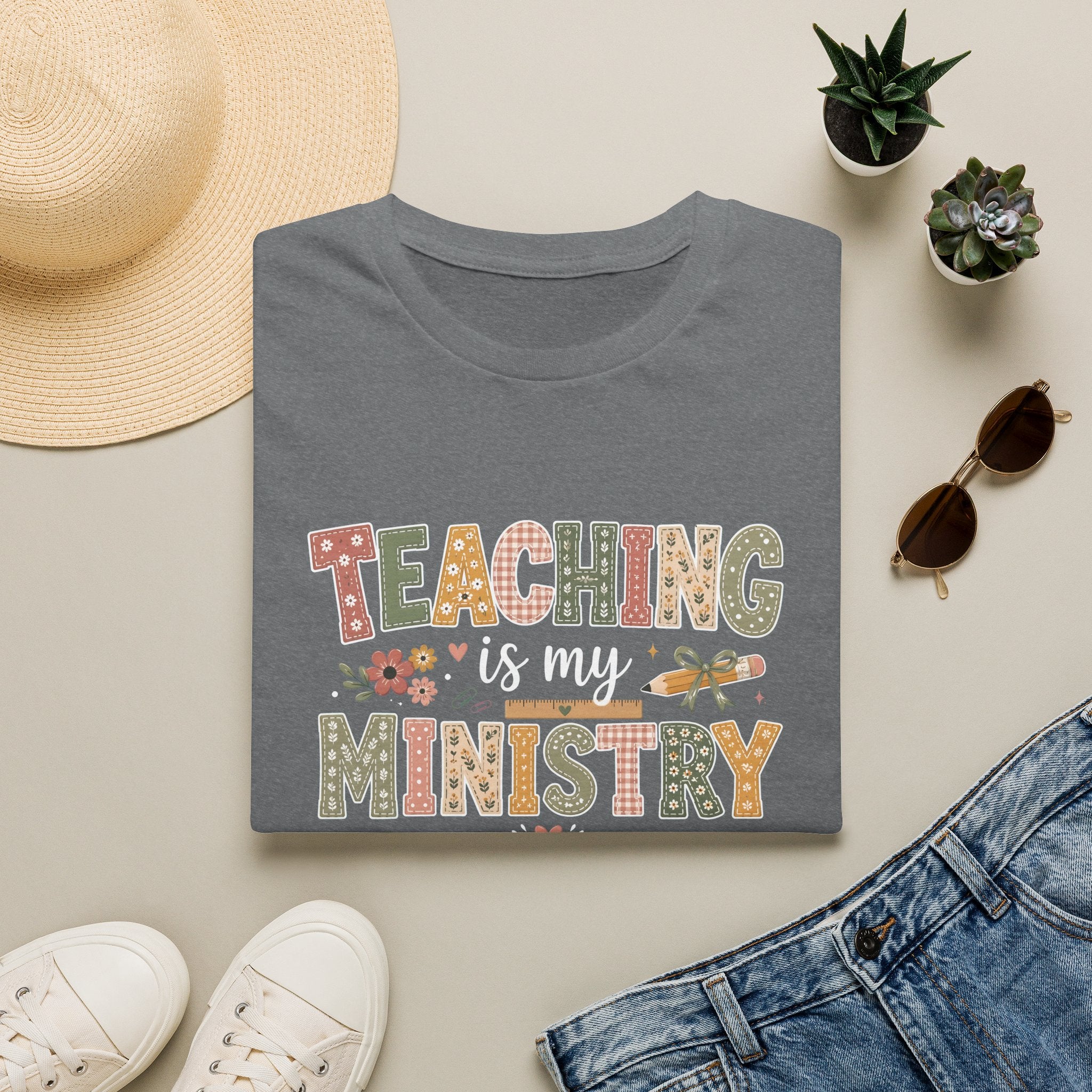Teaching Is My Ministry T-Shirt — Christian Teacher Gifts, Faith-Based Classroom Tee