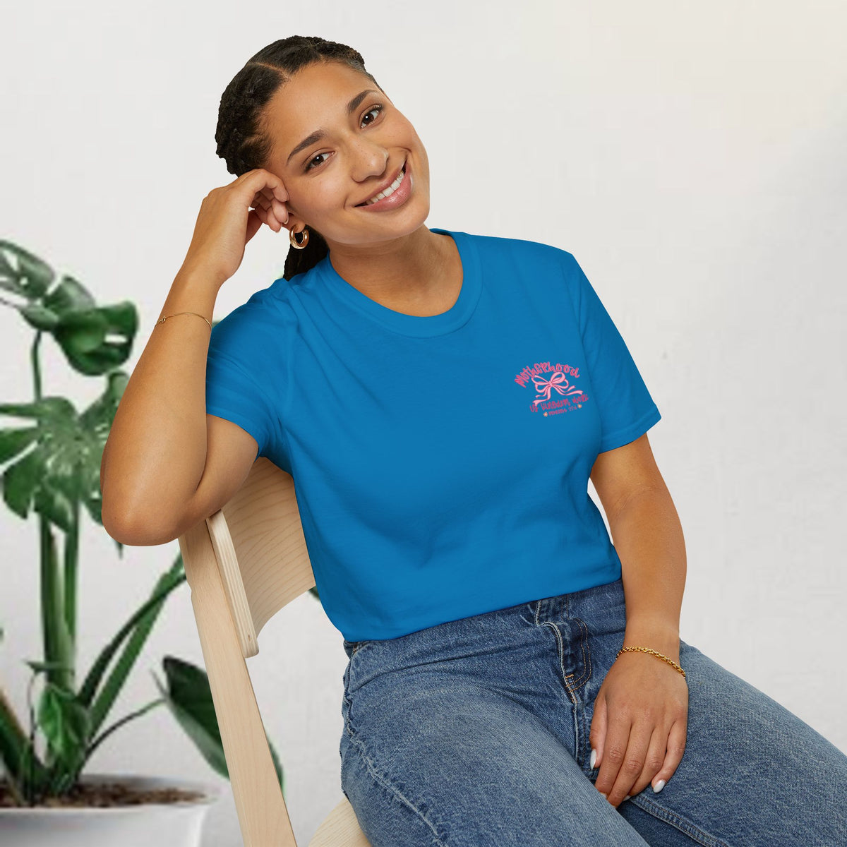 Motherhood is my Ministry Tee – Pink Ribbon Mom Graphic T-Shirt