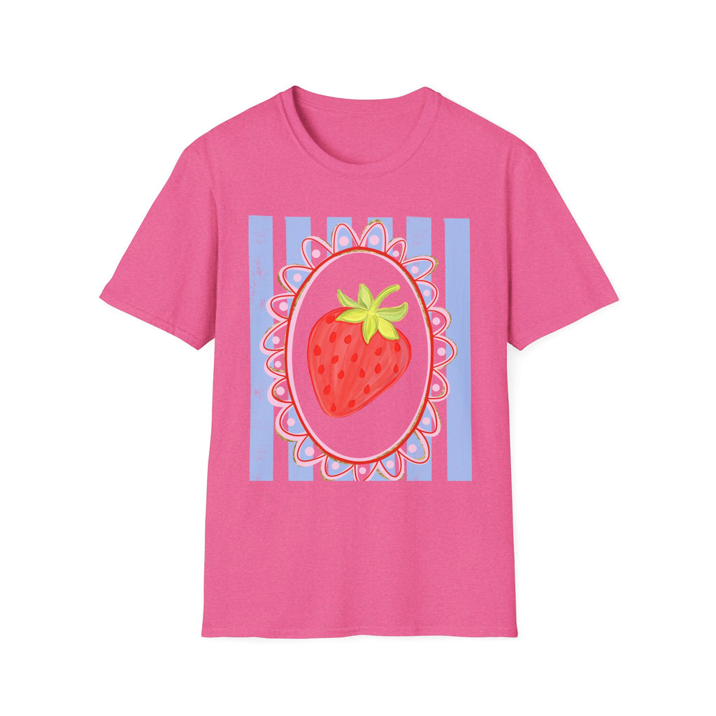 Strawberry with Frame - Gildan Soft Style
