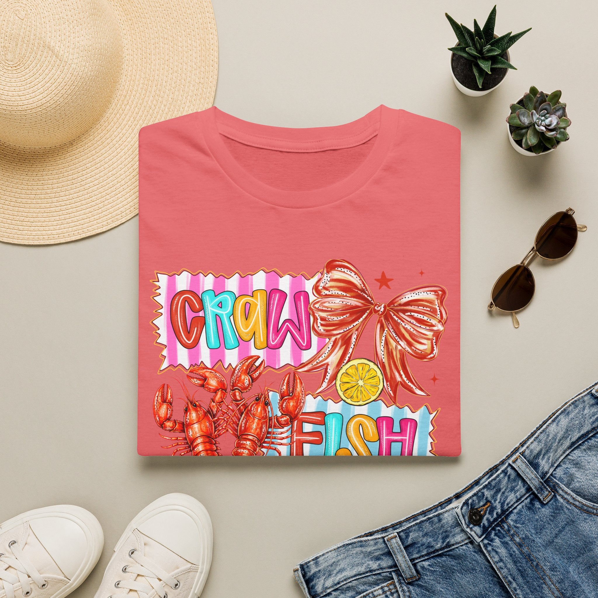 Crawfish Season T-Shirt — Colorful Cajun Seafood Graphic Tee