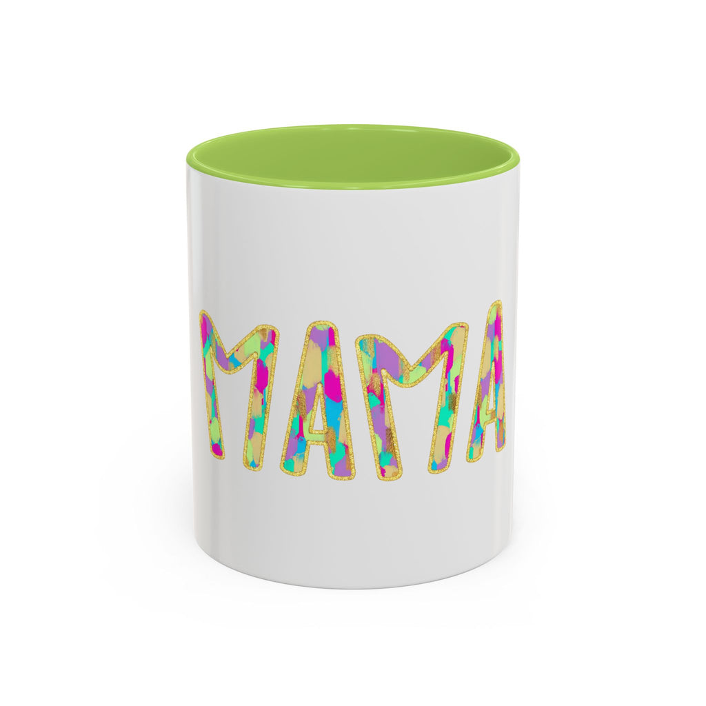 Mama Colorful Confetti Accent Coffee Mug — 11/15oz