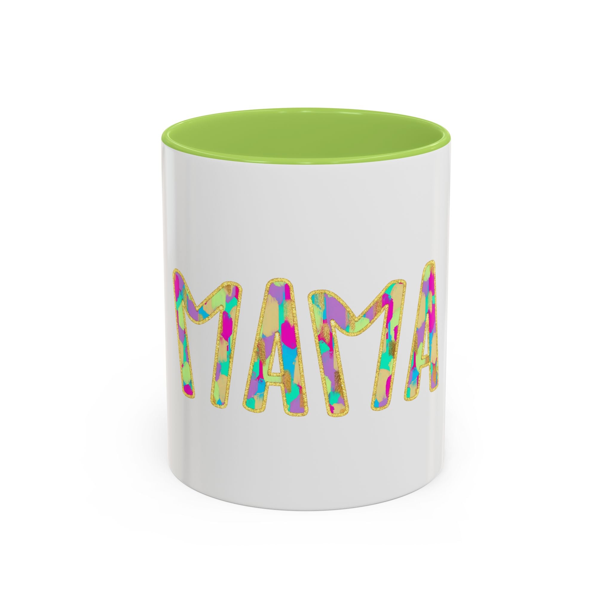 Mama Colorful Confetti Accent Coffee Mug — 11/15oz