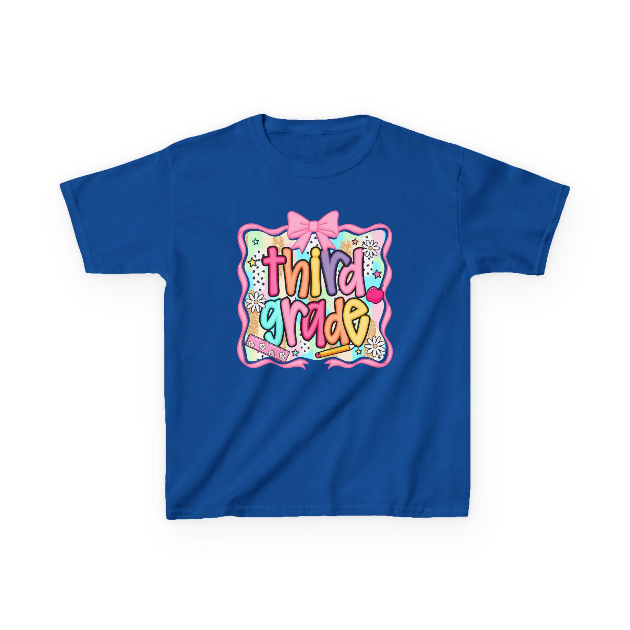 Third Grade Kids T‑Shirt — Colorful Back-to-School Design