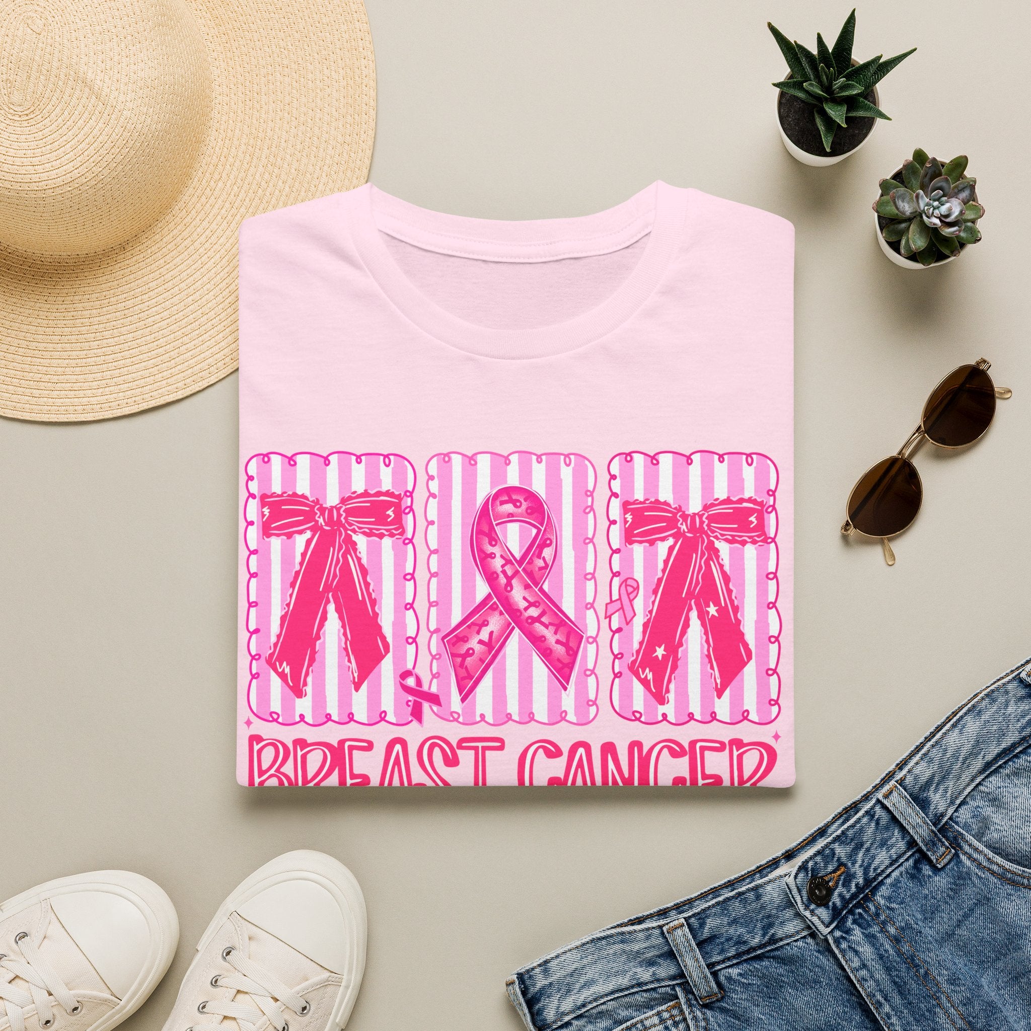 Breast Cancer Awareness T-Shirt — Pink Ribbon Support Tee