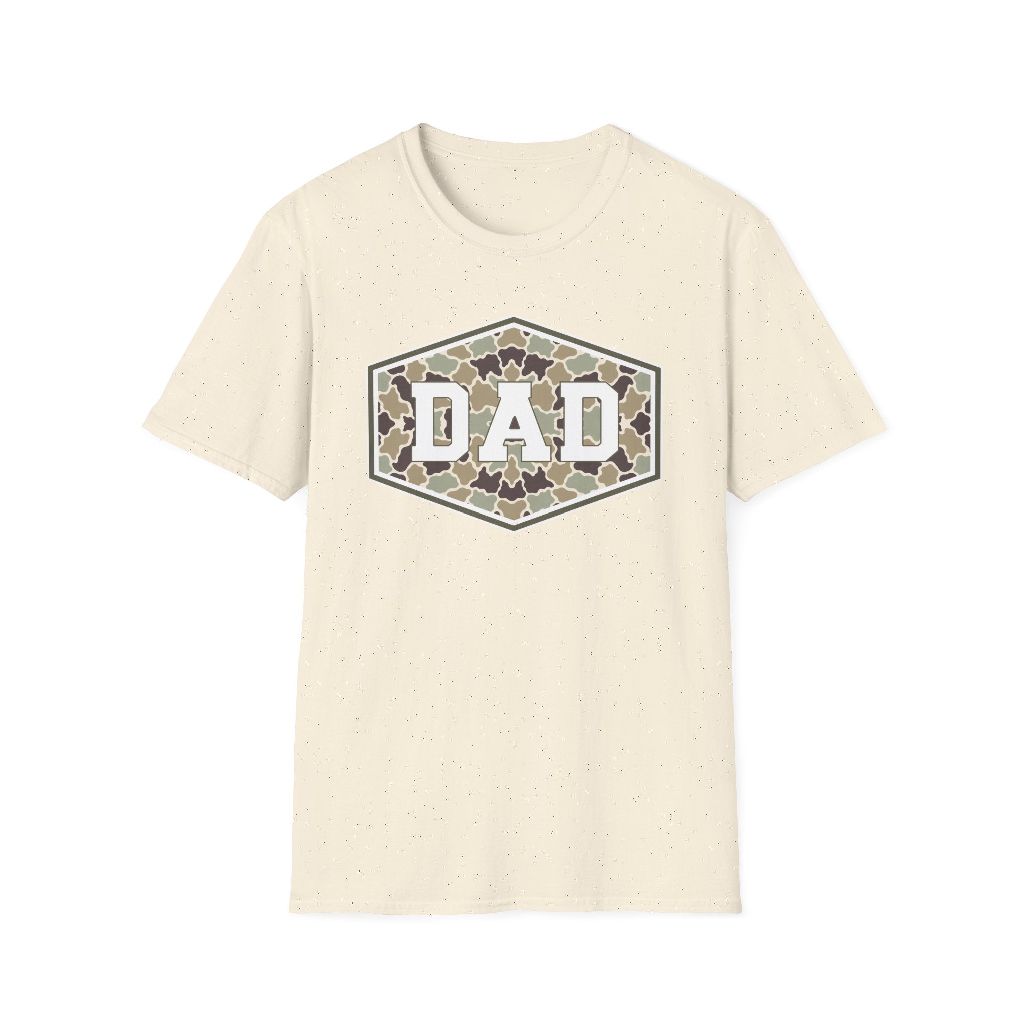 Dad Camo Badge- Gildan Soft Style