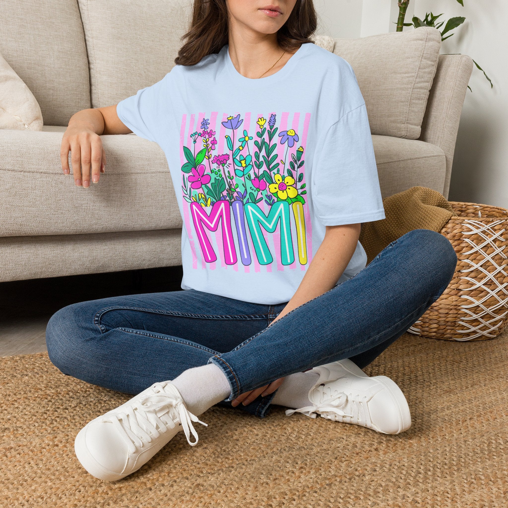 MMI Floral Graphic T-Shirt — Colorful Spring Flower Bouquet Tee