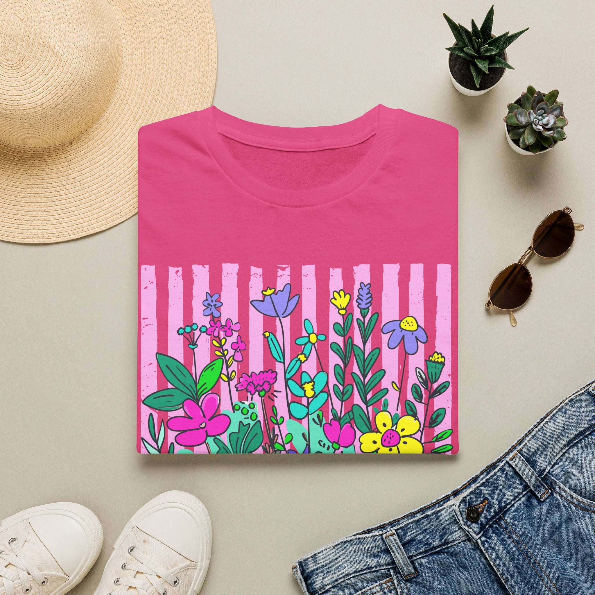 Granny Floral T-Shirt — Colorful Garden Graphic Tee for Grandmothers