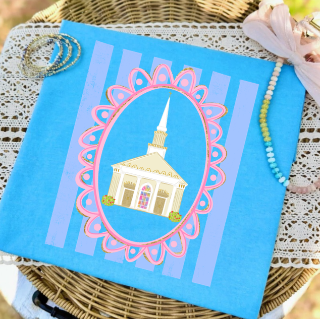 Pastel Chapel Illustration Tee