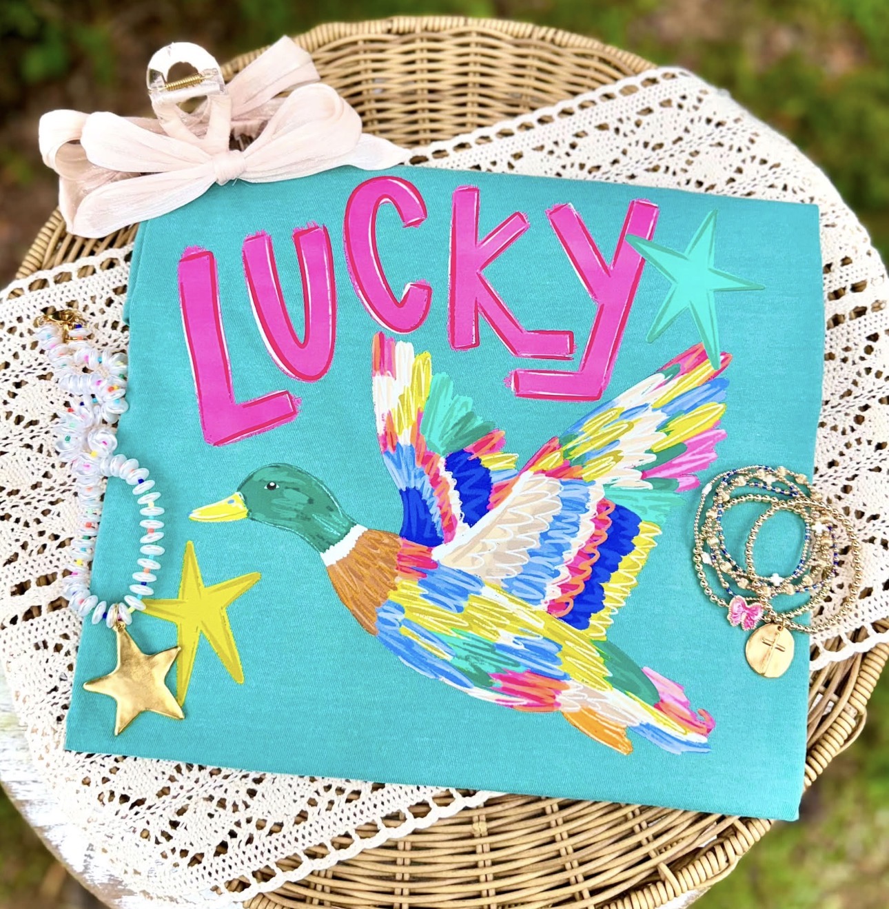 Lucky Colorful Duck T-Shirt