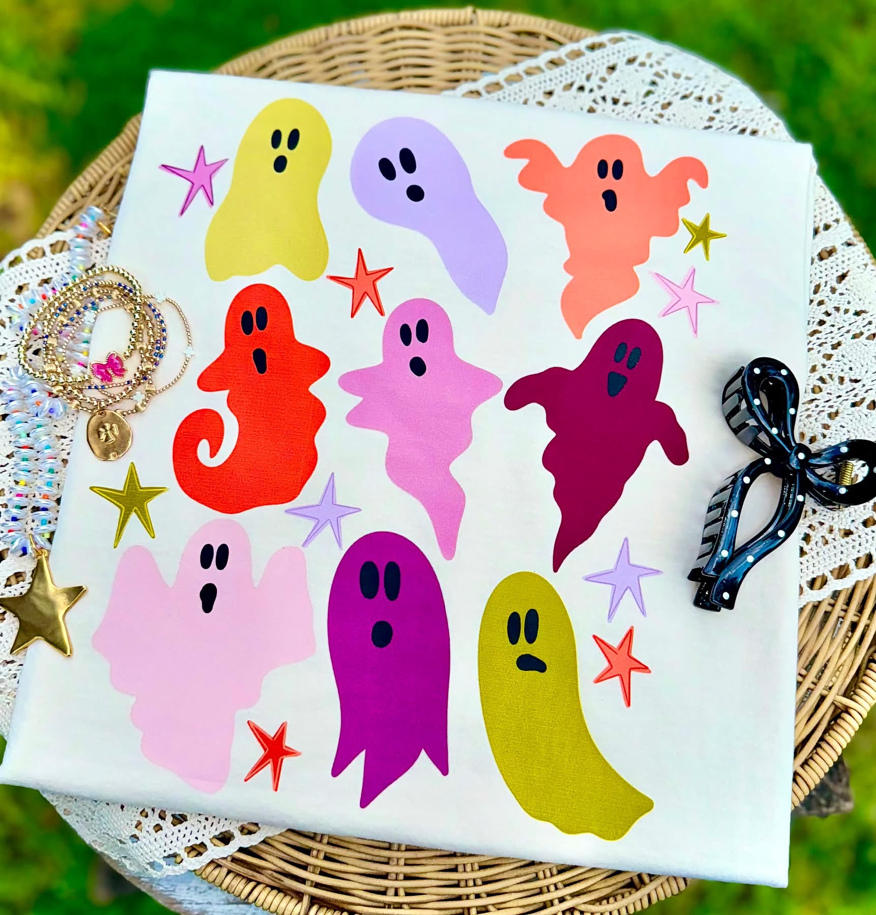 Cute Colorful Ghosts Halloween T-Shirt