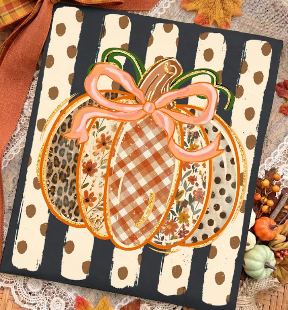 Preppy Fall Pumpkin T-Shirt — Fall Pumpkin Graphic Tee