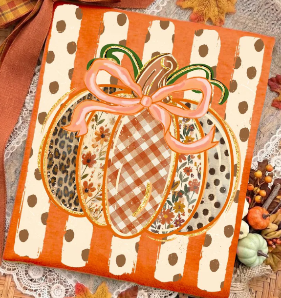 Kids Preppy Fall Pumpkin Tee — Cute Fall Halloween Shirt for Children