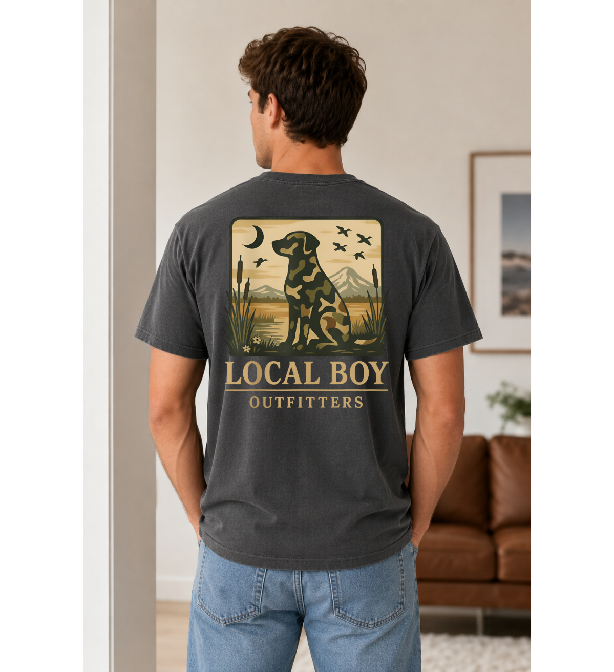 Local Boy Retriever T-Shirt — Vintage Dog Graphic Tee for Dog Lovers