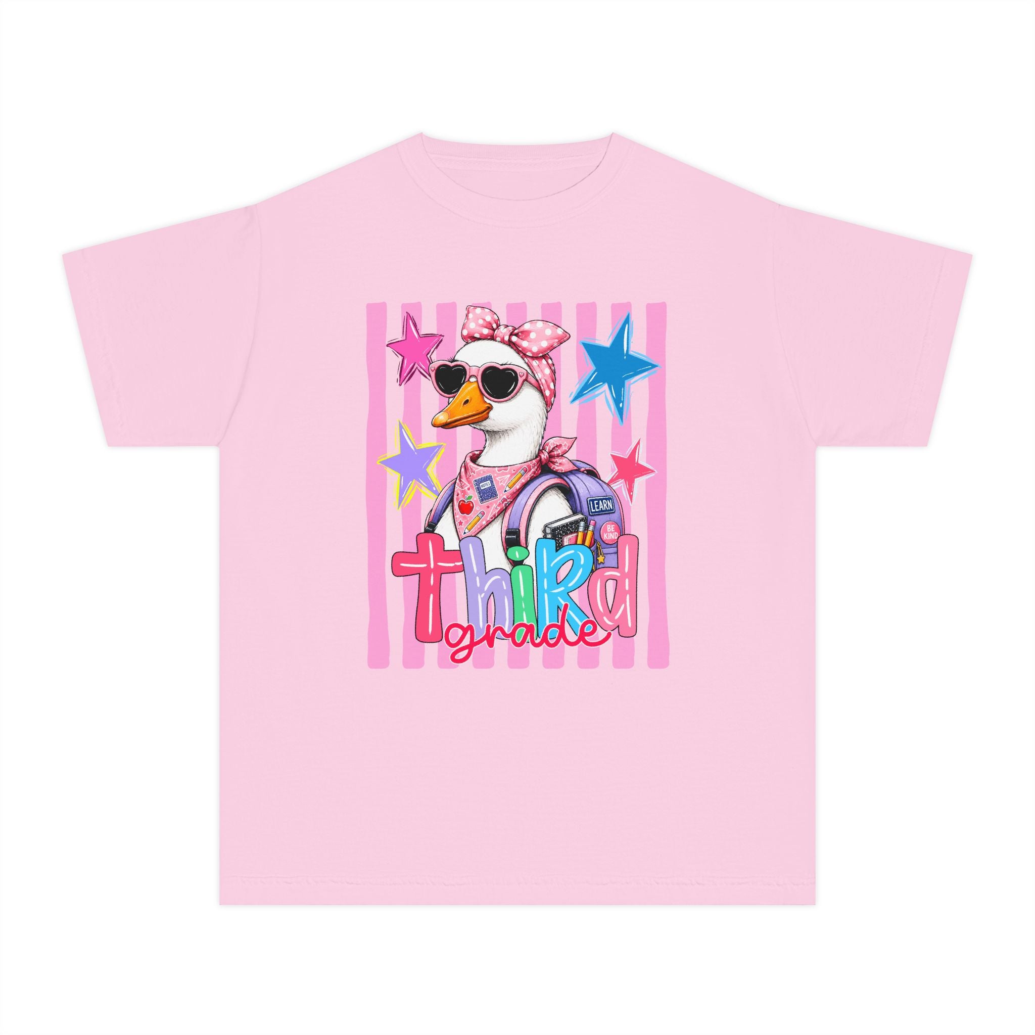 'Third Grade' Cool Girl Duck Back-to-School Shirt