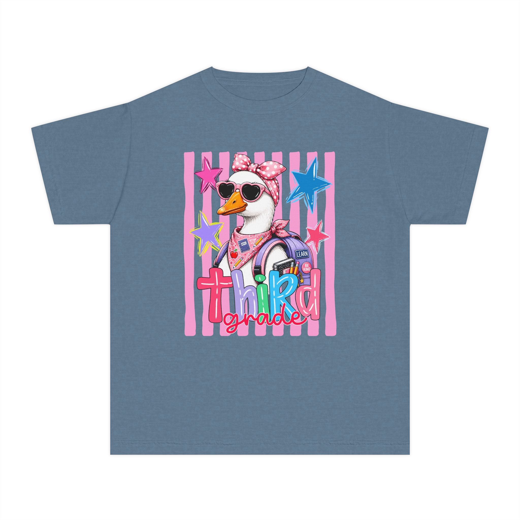 'Third Grade' Cool Girl Duck Back-to-School Shirt