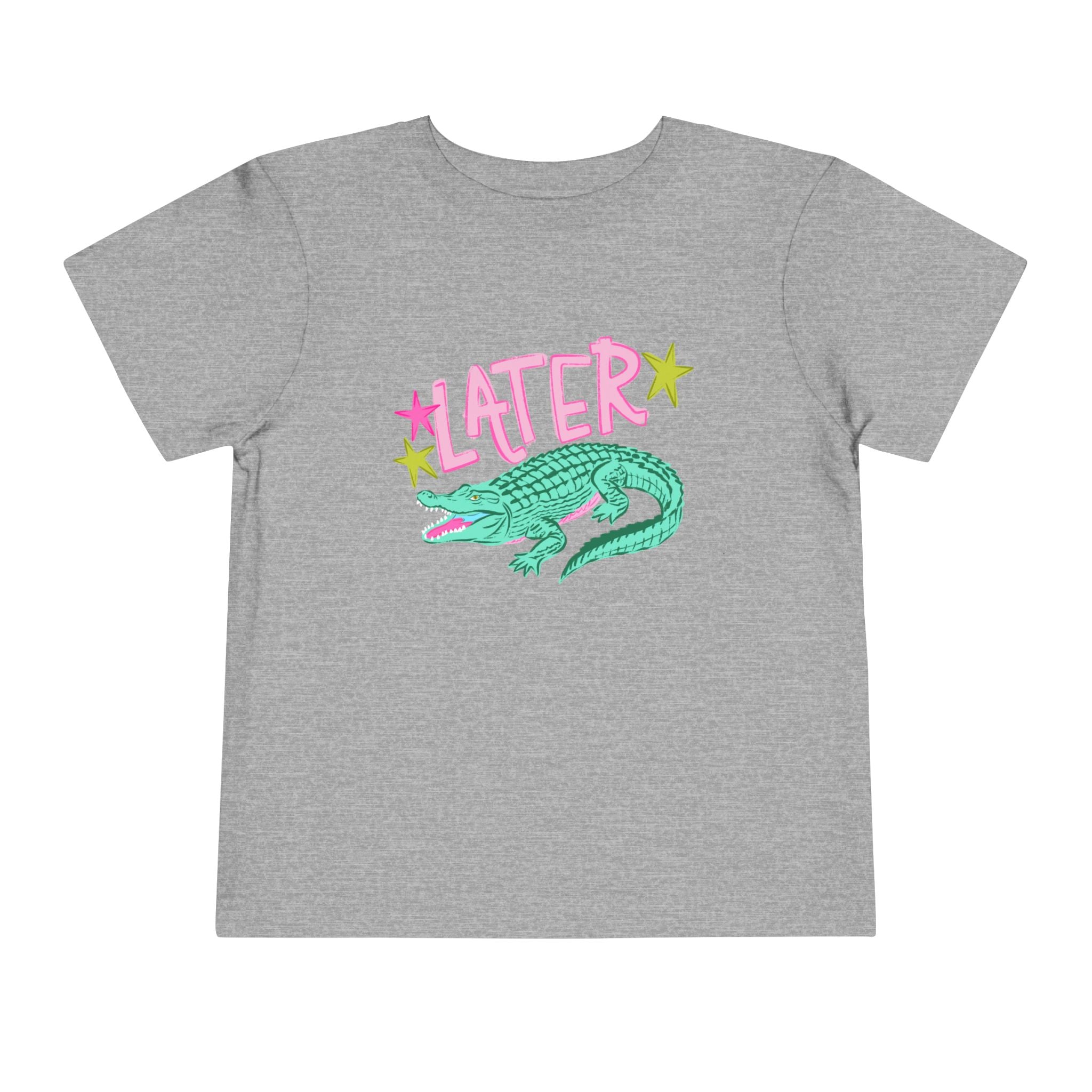 Toddler Tee — 'Later/After While' Cute Crocodile Graphic Shirt