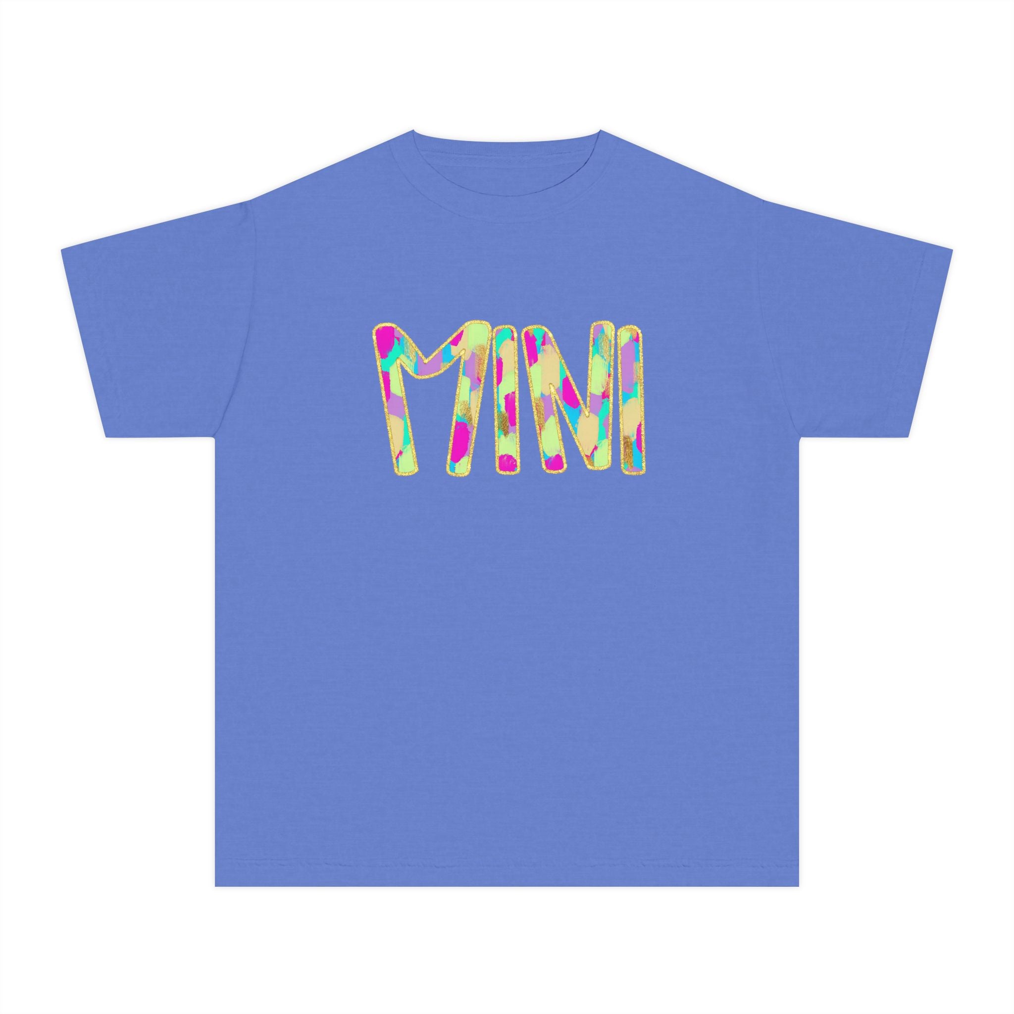 Youth Tee with Colorful 'MIM' Graphic — Vibrant Kid's Casual Shirt